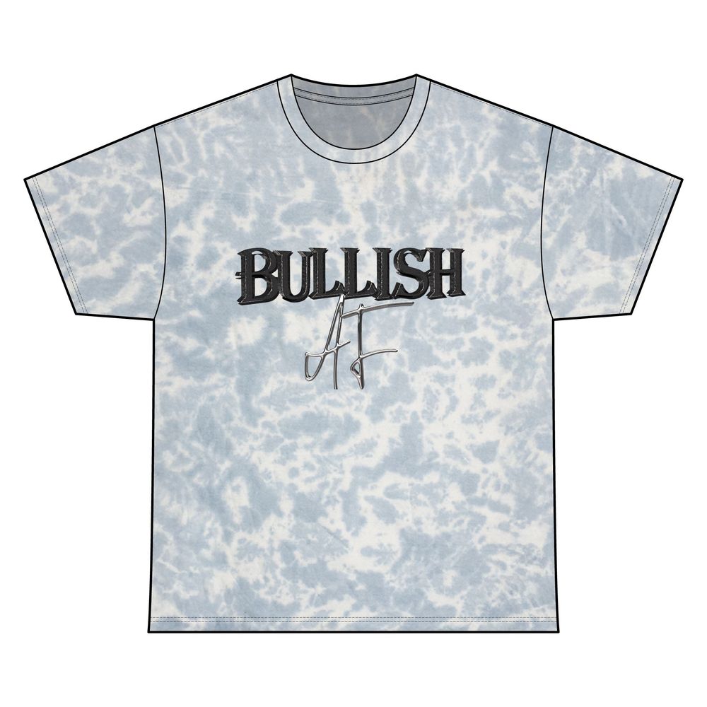 Bullish AF Tie-Dye T-Shirt – Unisex Graphic Crypto Tee | Festival, Streetwear, Casual Style