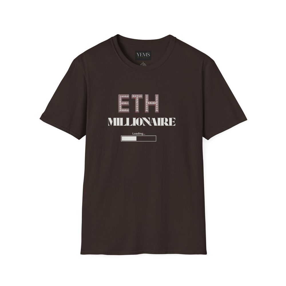 ETH Millionaire Loading T-Shirt | Ethereum ATH Celebration Tee, Crypto HODL Merch
