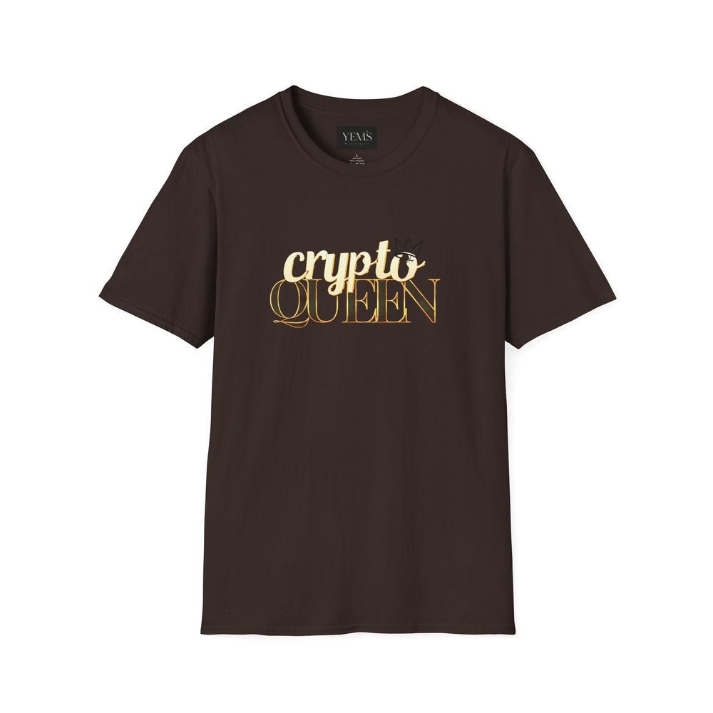 Crypto Queen T-Shirt | Trendy Cryptocurrency Apparel for Women & Men | Bitcoin & Blockchain Fashion Tee