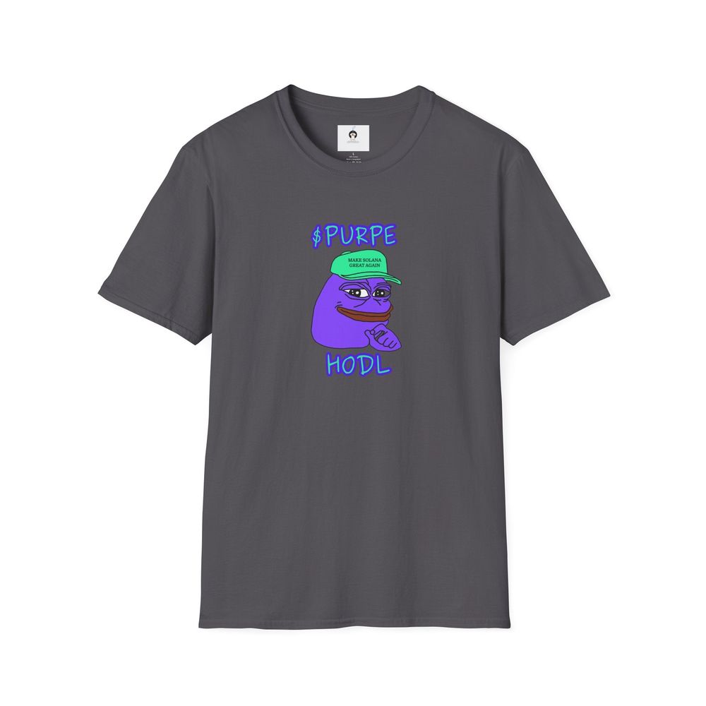 Funny PURPE Meme Coin T Shirt Purple Pepe Make Solana Great Again Gift Cryptocurrency crypto