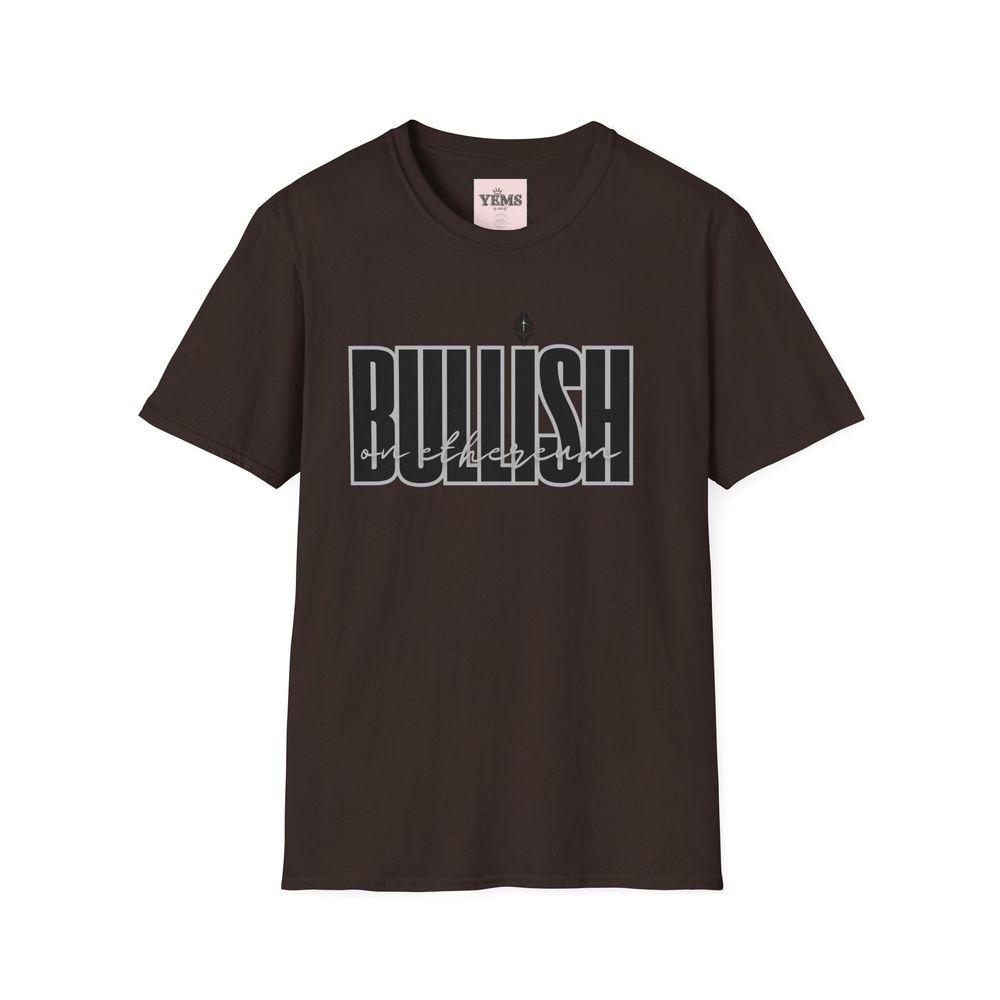 Bullish on Ethereum Shirt | Unisex Crypto T-Shirt | ETH Investor Blockchain Merch